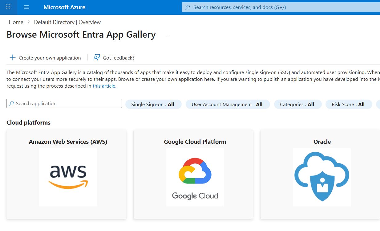 Azure AD & AWS SAML Federation